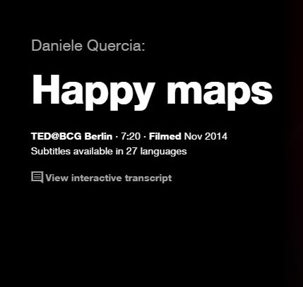TEDの英語プレゼンでリスニングの勉強: 幸せな地図